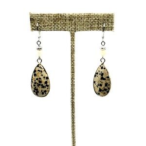 J Jill Dalmatian Stone Drop Earrings